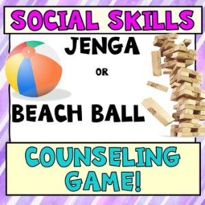Social Skills JENGA or Beach Ball Game + 12 Videos